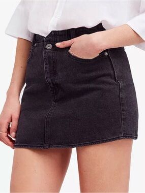 Free People She's All That Denim Mini Skirt